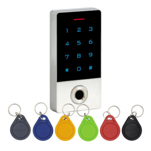 KIT-CON-FP1 érintőgombos kültéri ujjlenyomatolvasós RFID kódzár