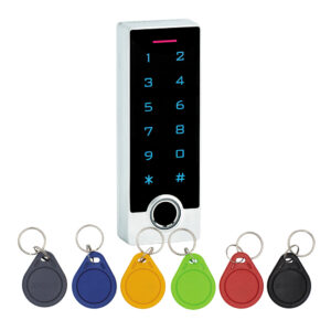KIT-CON-FP2 érintőgombos kültéri ujjlenyomatolvasós RFID kódzár