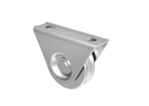 Csavarozható talpú tolókapu görgő/d16mm U-profilhoz , D100