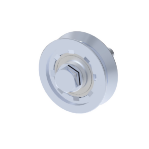 Rozsdamentes görgő tolókapuhoz-V, INOX, D80mm V-profilhoz