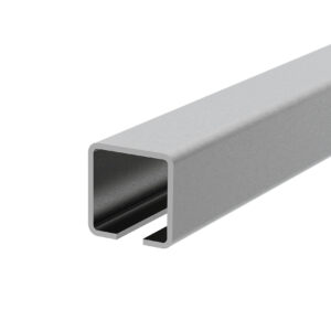 Rozsdamentes C szelvény úszókapuhoz 76x76x3mm, L3m