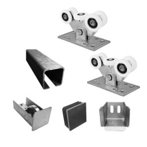 Zajmentes Úszókapu garnitúra-4m nyílás.tűzihorganyzott NYLON 60x60