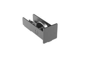 Alsó Felfutó görgő Zn, profile 80x80, antracit