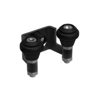 Felső megvezető-ütköző, Zn, profile 40mm, fekete