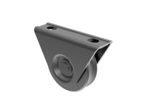 Csavarozható talpú tolókapu görgő/d16mm U-profilhoz, D60, antracit