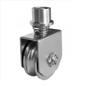 Forgatható kerék rugóval - U-profilhoz, D60