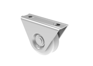 Rozsdamentes görgő tolókapuhoz-U-profilhoz , INOX / NEJLON, D80