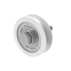 Rozsdamentes görgő tolókapuhoz-U, INOX / NEJLON, D60mm