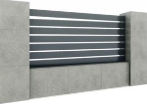 Kerítés összeállítás 20x100 léccel, 1,2x2m