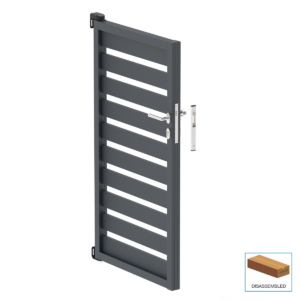 Egy szárnyú kapu 1,025x1,85m 20x100 R7016 kitöltéssel - készlet