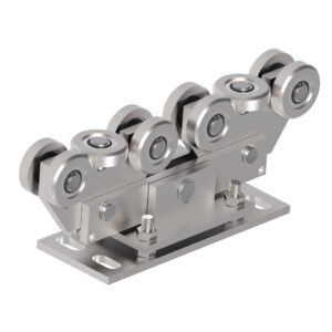 Úszókapu duplagörgő Zn, profile 80x80mm