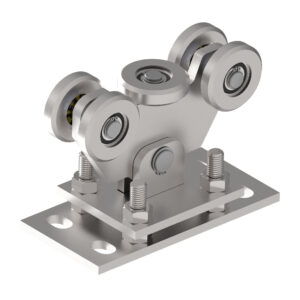 Úszókapu görgő Zn, profile 80x80mm