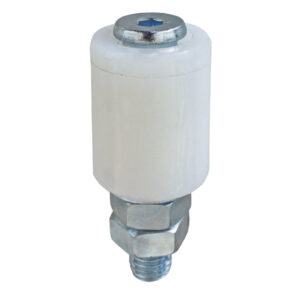 Támasztógörgő fehér PVC D25mm