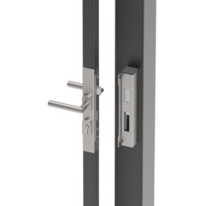 Zárkészlet 40x40 AISI304 + Elektromos zár B1/18