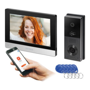 OR-VID-MA-1079/B 2 vezetékes videokaputelefon szett, Full HD, 8", SD, Mifare, Wi-Fi